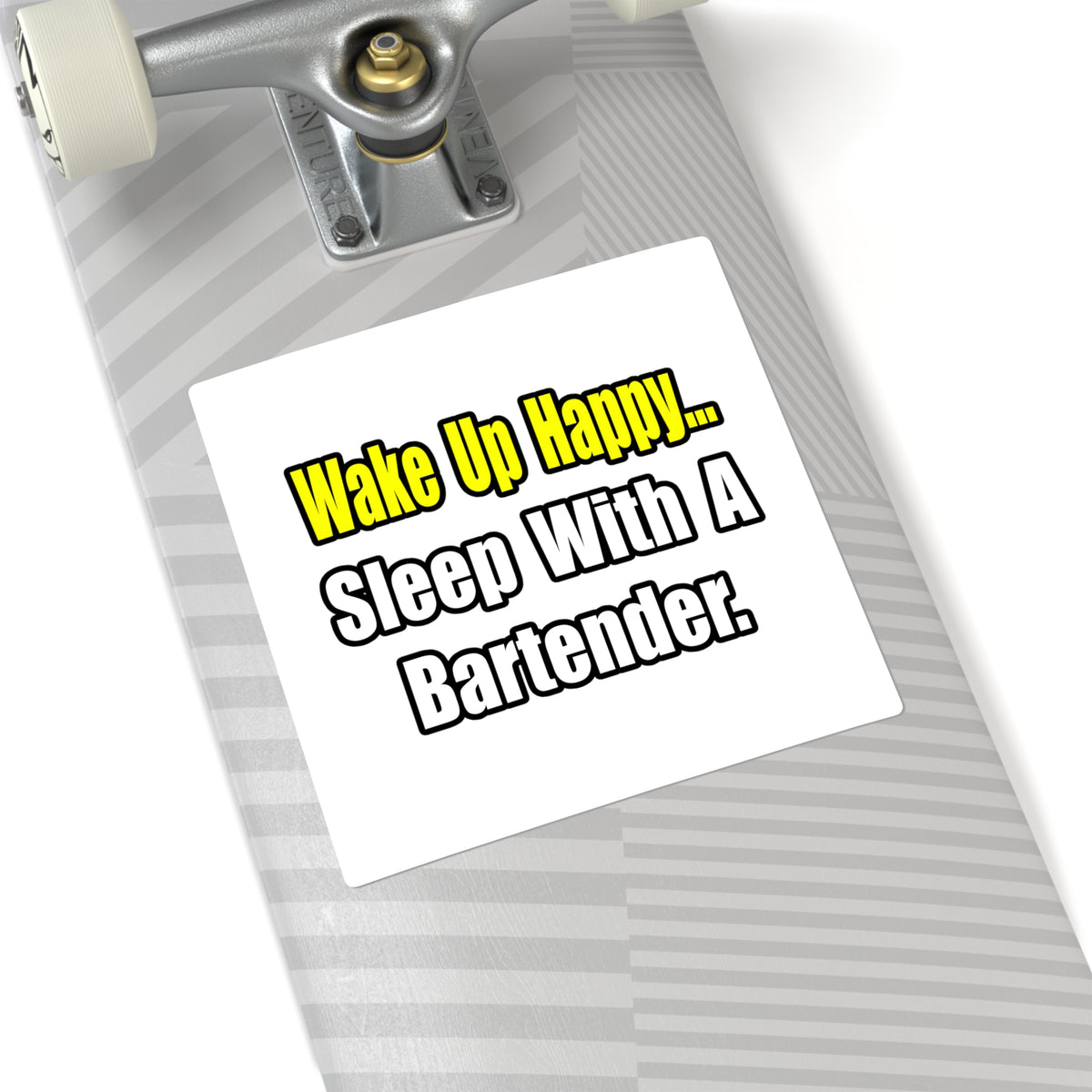 Sleep With a Bartender - Square Stickers