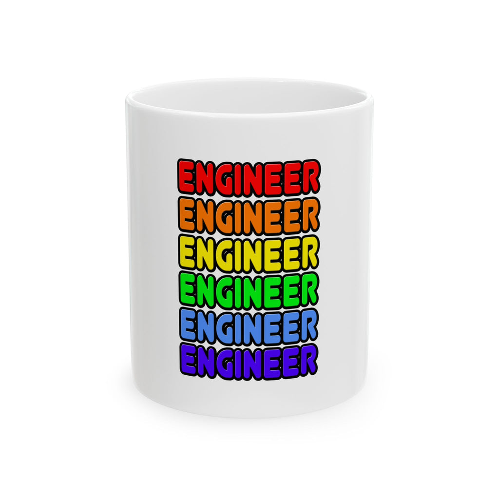 Rainbow Engineer - Ceramic Mug, (11oz, 15oz)