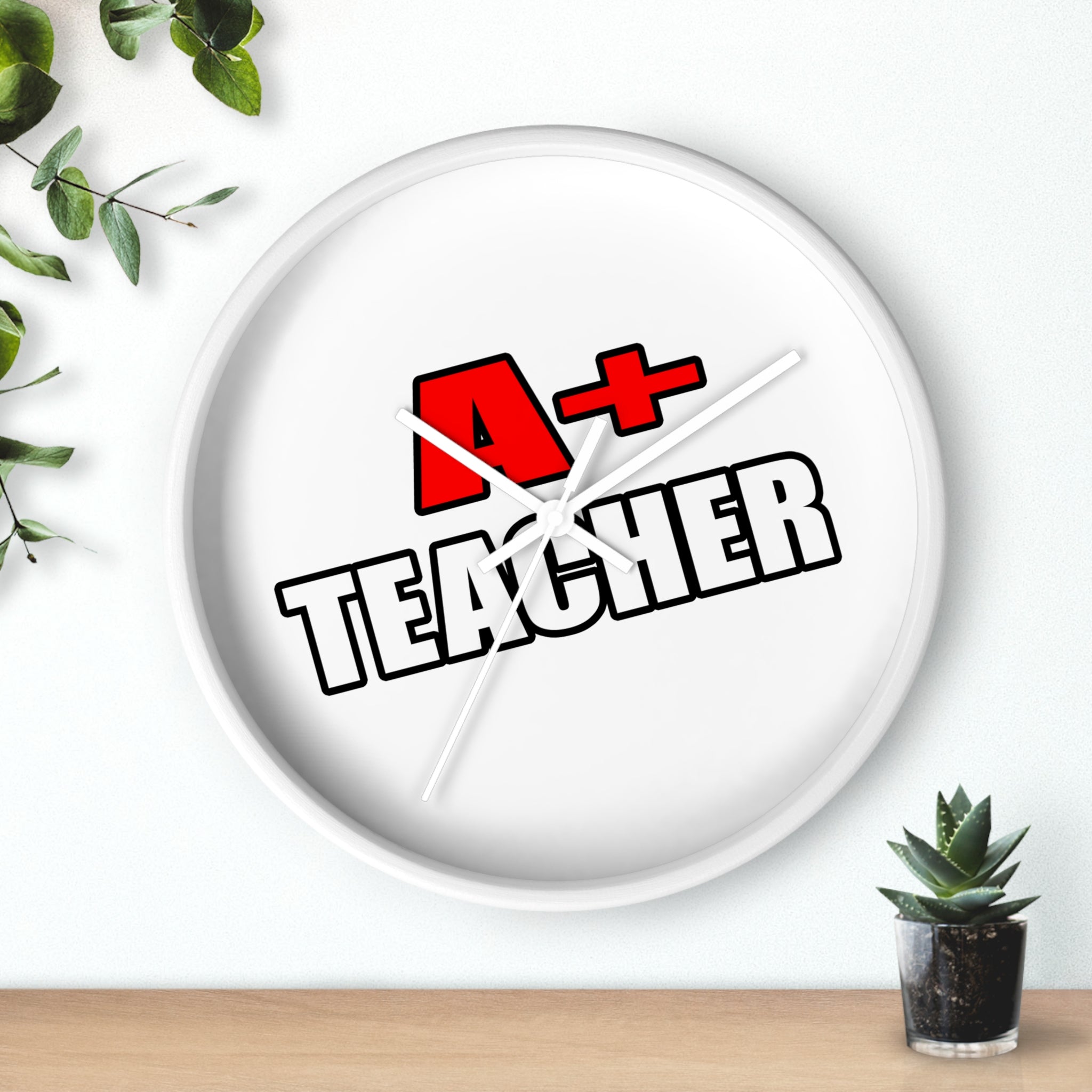 a plus teacher - Wall Clock