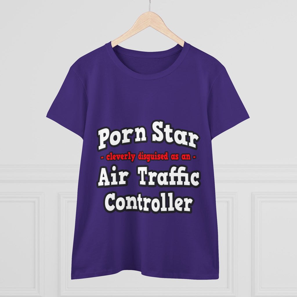 Porn Star...Air Traffic Controller - Women's Midweight Cotton Tee
