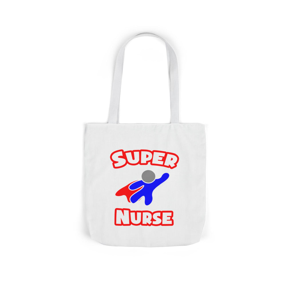 Super Nurse (2) - Canvas Tote Bag, 5-Color Straps