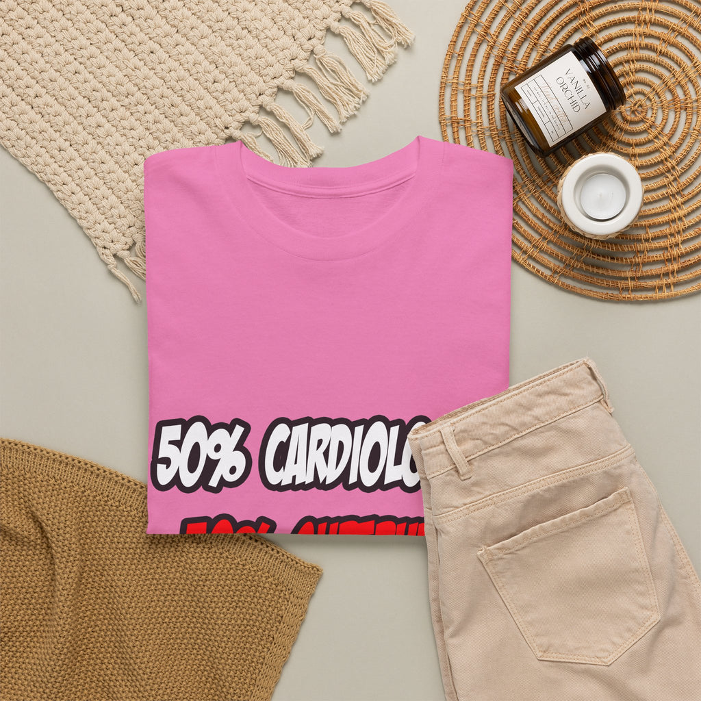 Half Cardiologist...Half Superhero - Unisex Heavy Cotton Tee