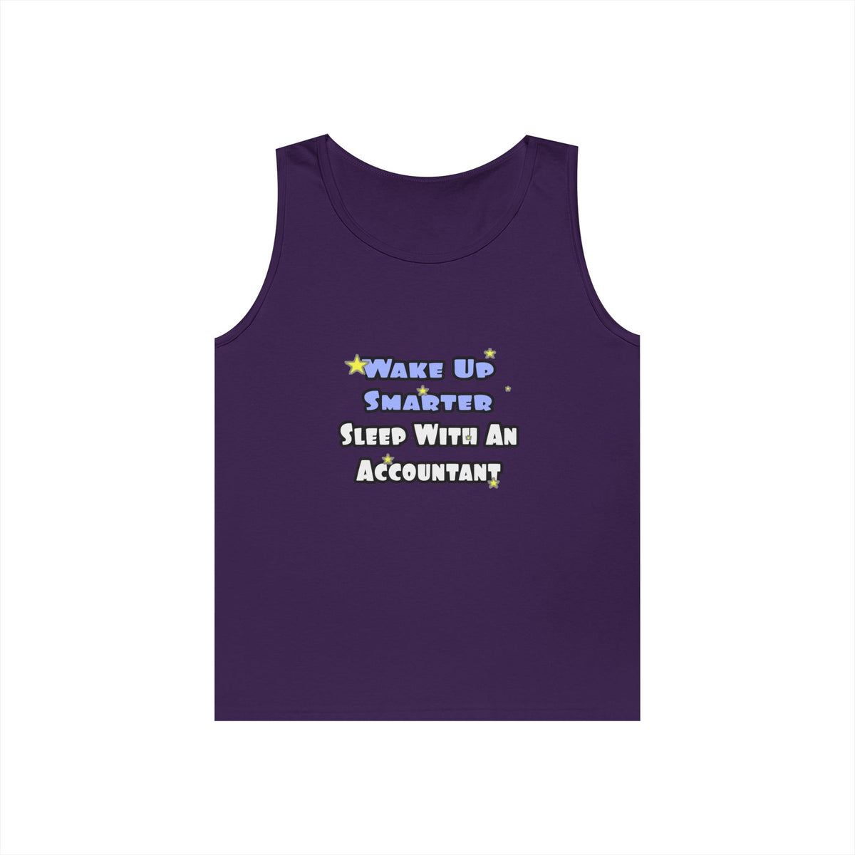 Wake Up Smarter...Sleep With an Accountant - Unisex Heavy Cotton Tank Top