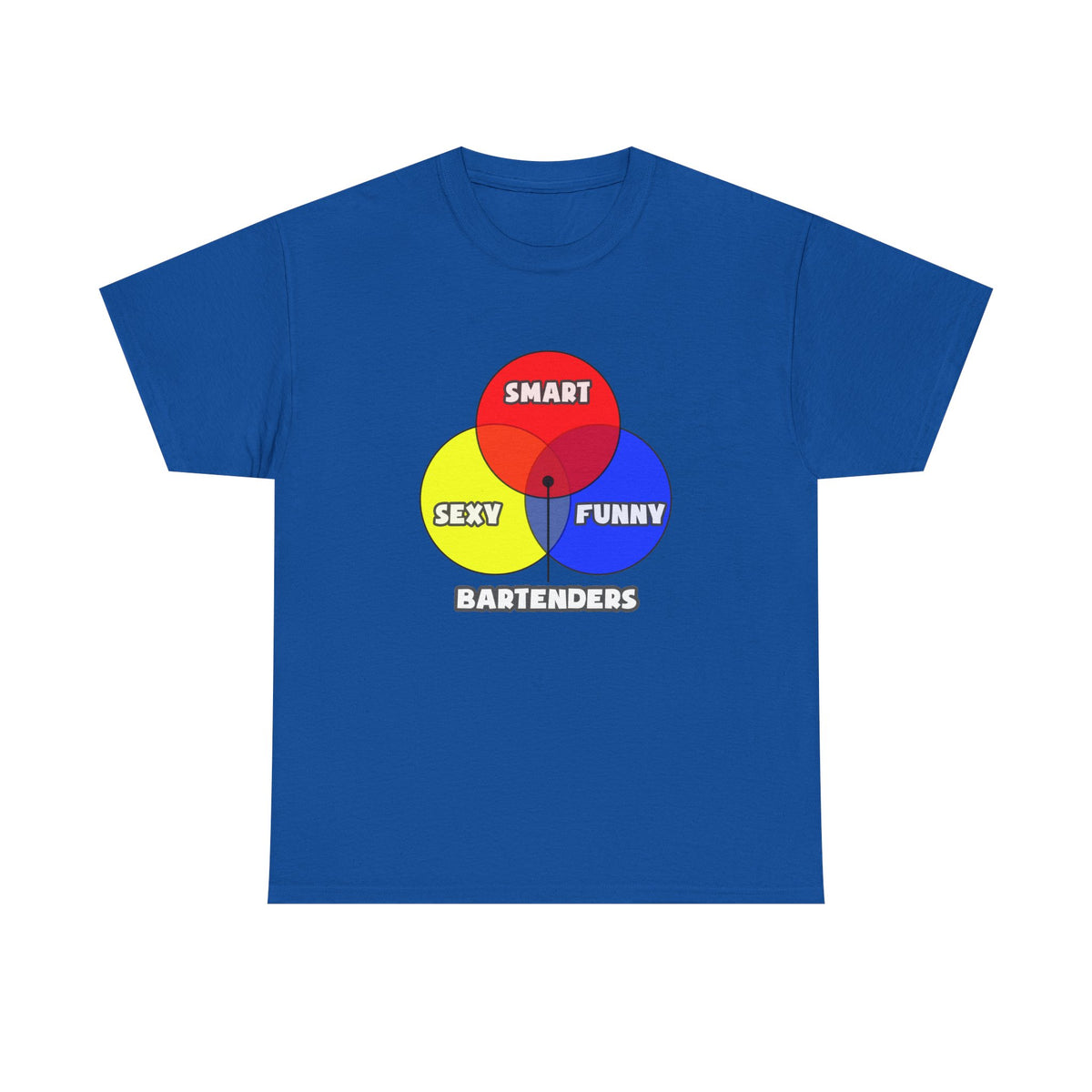 Venn Diagram .. Bartenders - Unisex Heavy Cotton Tee