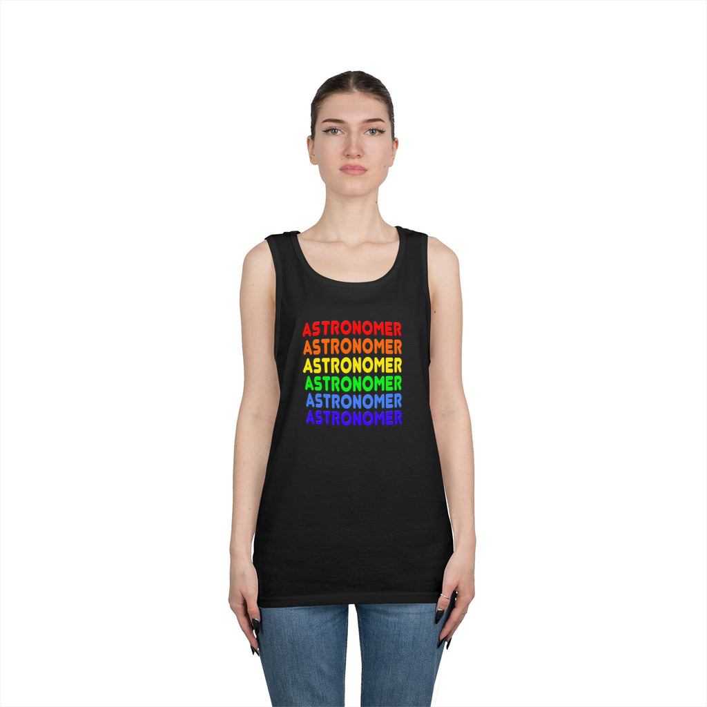 Rainbow Astronomer - Unisex Heavy Cotton Tank Top