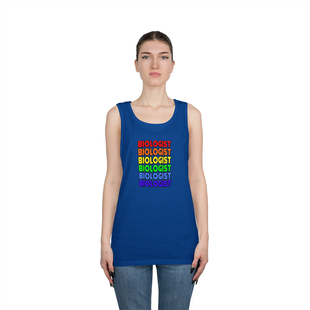 Rainbow Biologist - Unisex Heavy Cotton Tank Top