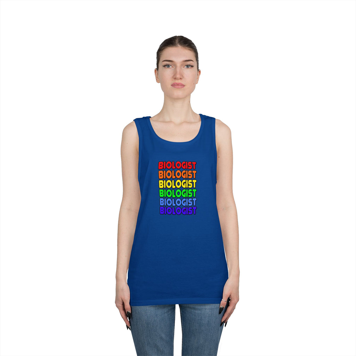Rainbow Biologist - Unisex Heavy Cotton Tank Top