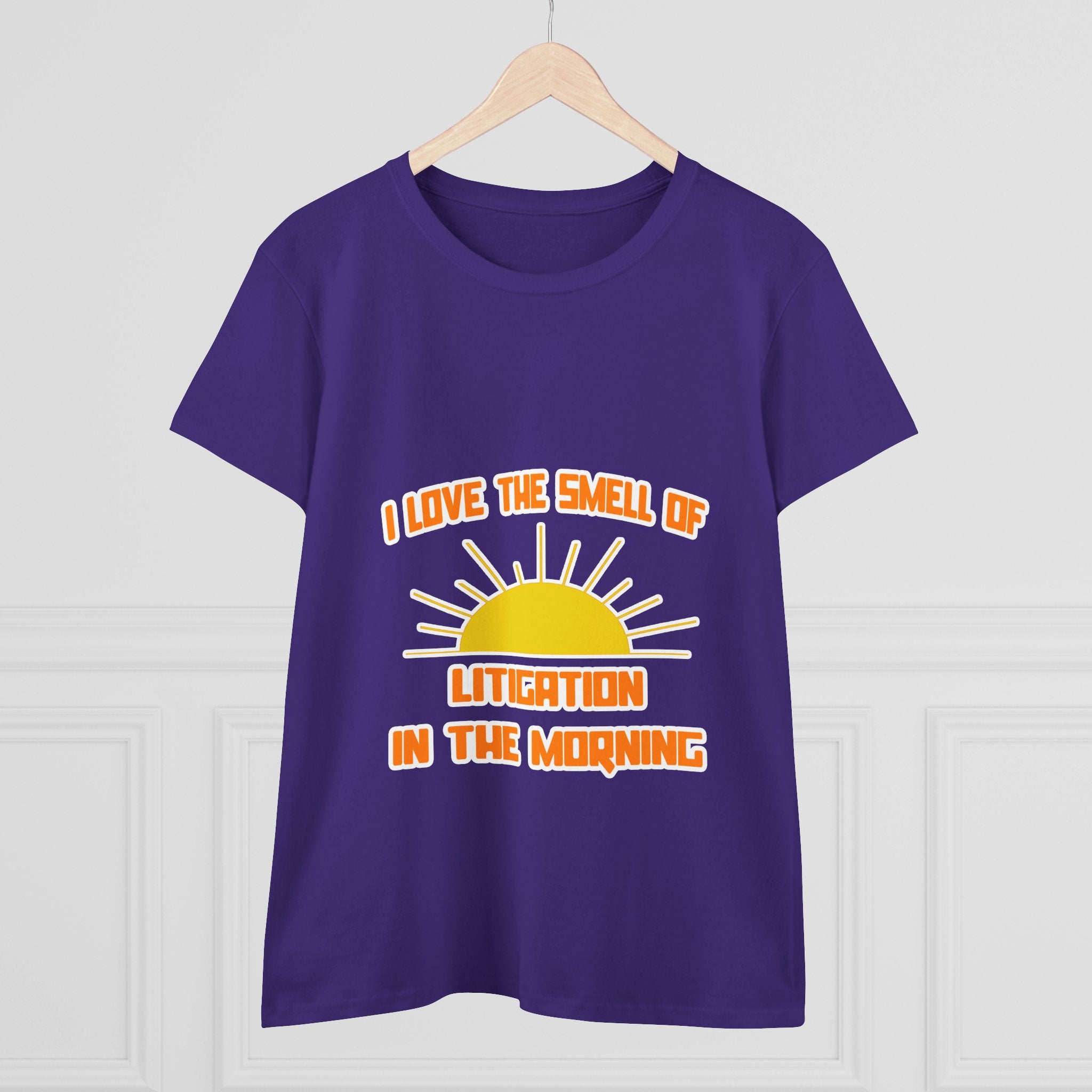 Smell of Litigation in the Morning - Women's Midweight Cotton Tee