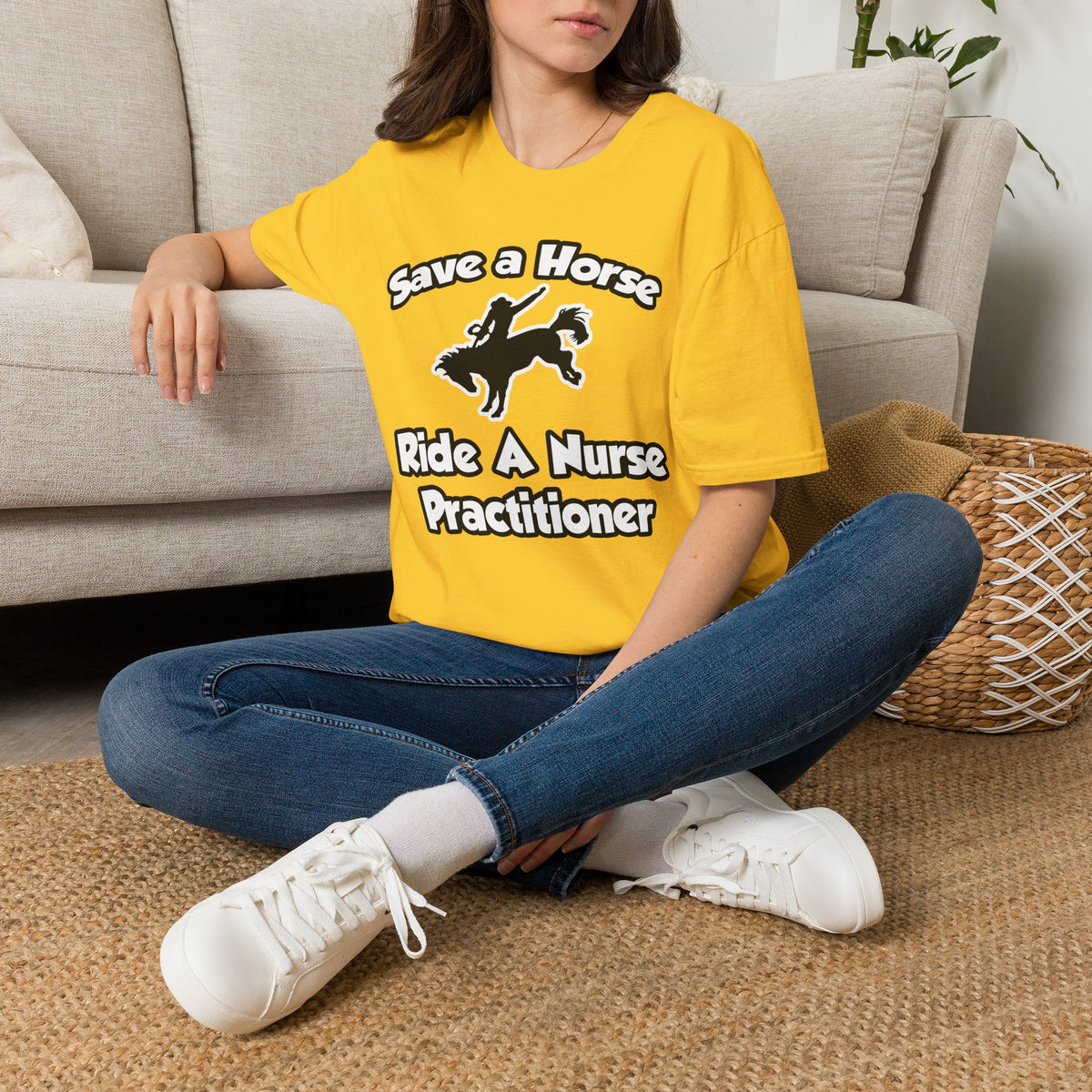 Save a Horse, Ride a Nurse Practitioner - Unisex Softstyle T-Shirt