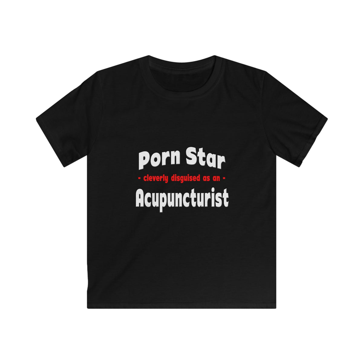 Porn Star .. Acupuncturist - Kids Softstyle Tee