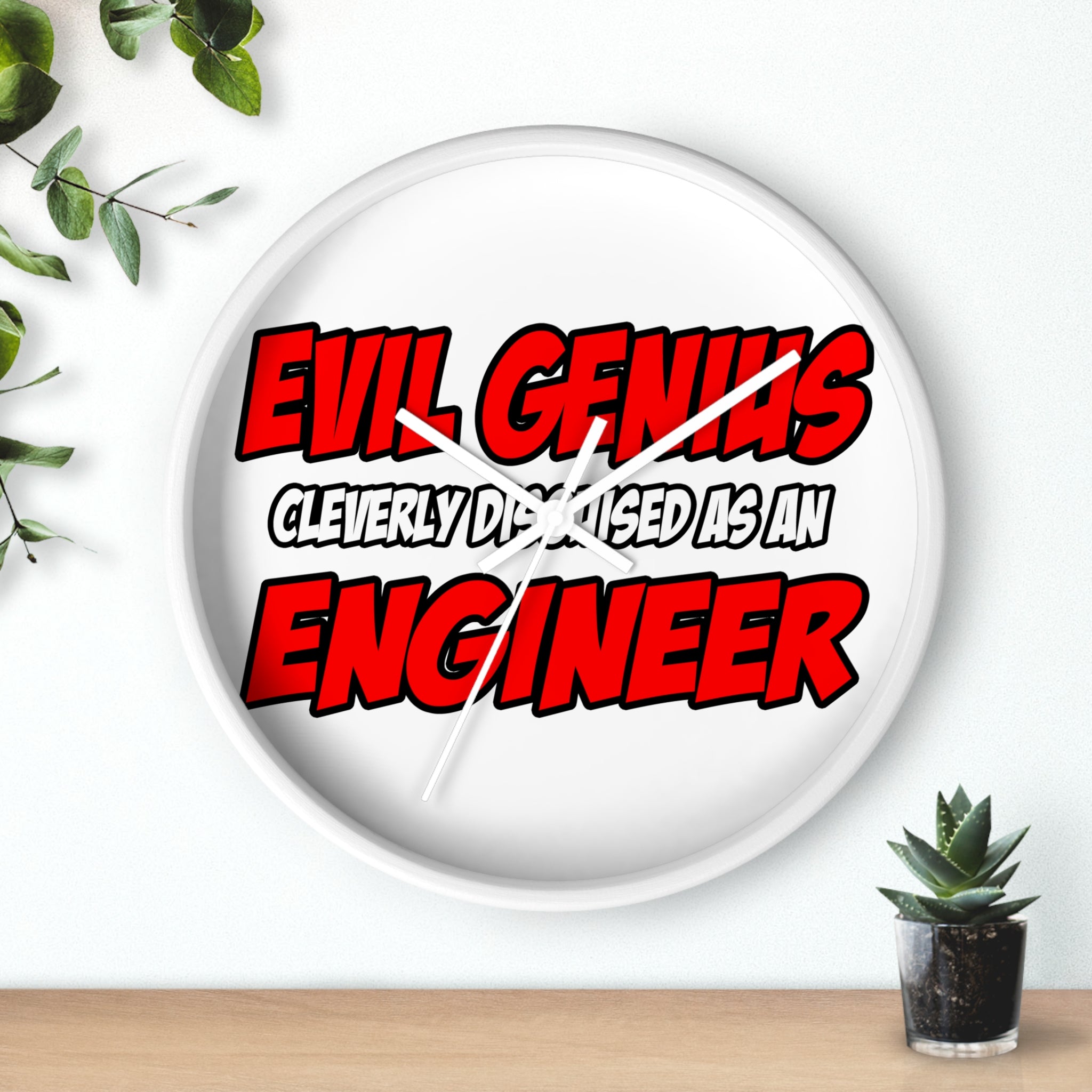 Evil Genius...Engineer - Wall Clock