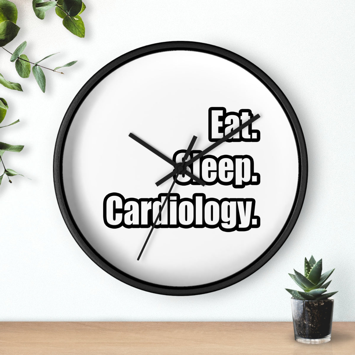 Eat. Sleep. Cardiology - Wall Clock