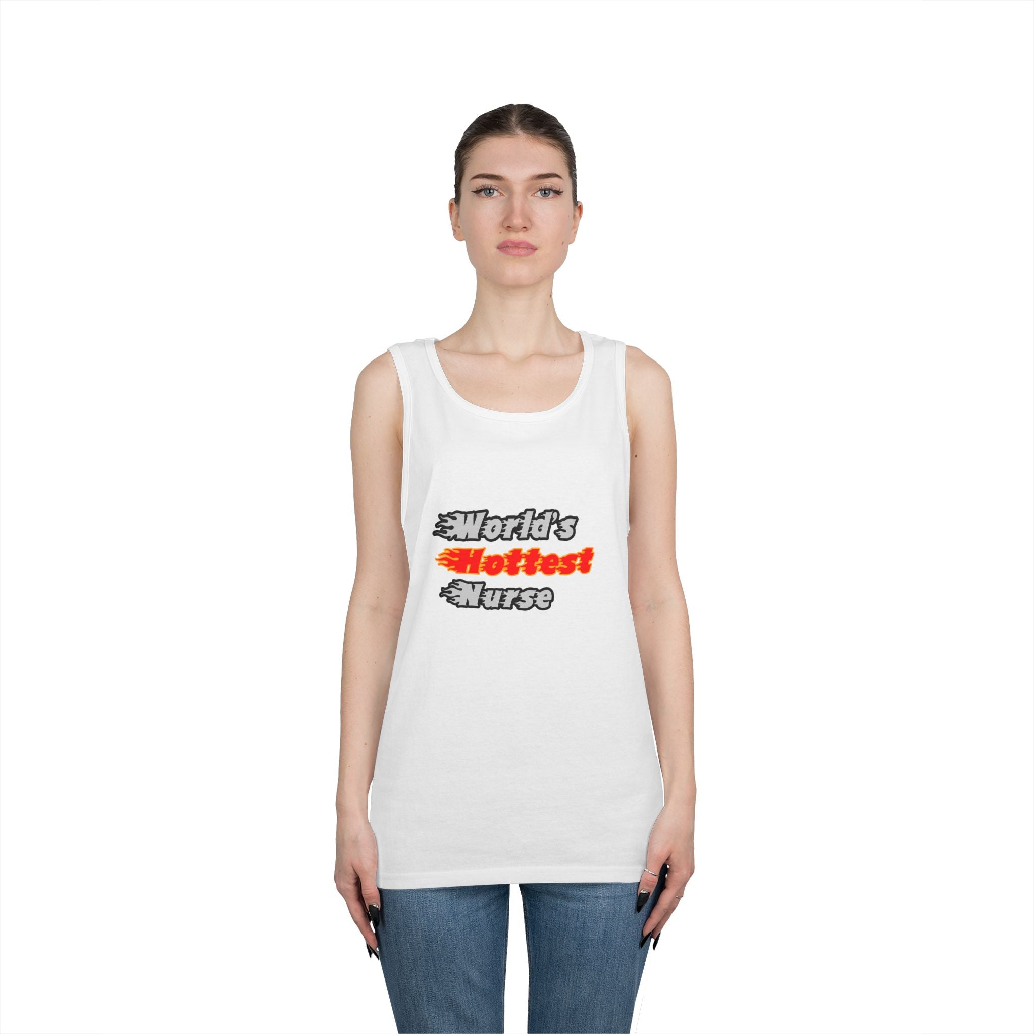 World's Hottest Nurse - Unisex Heavy Cotton Tank Top
