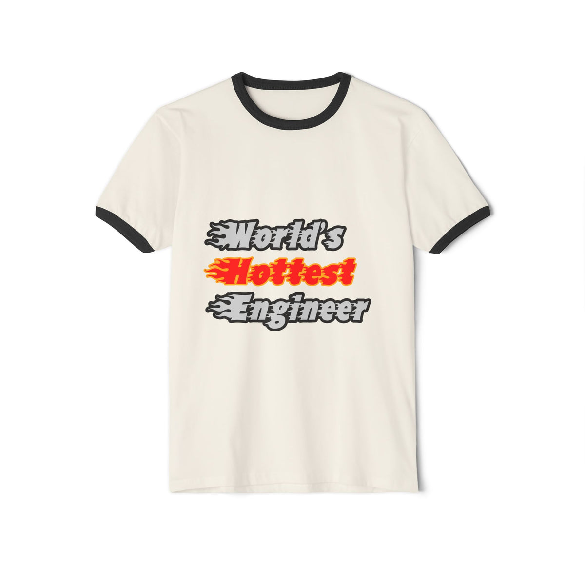 World's Hottest Engineer - Unisex Cotton Ringer T-Shirt