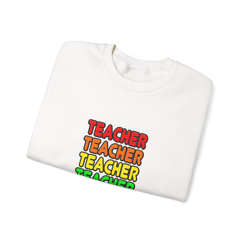 Rainbow Teacher - Unisex Heavy Blend™ Crewneck Sweatshirt