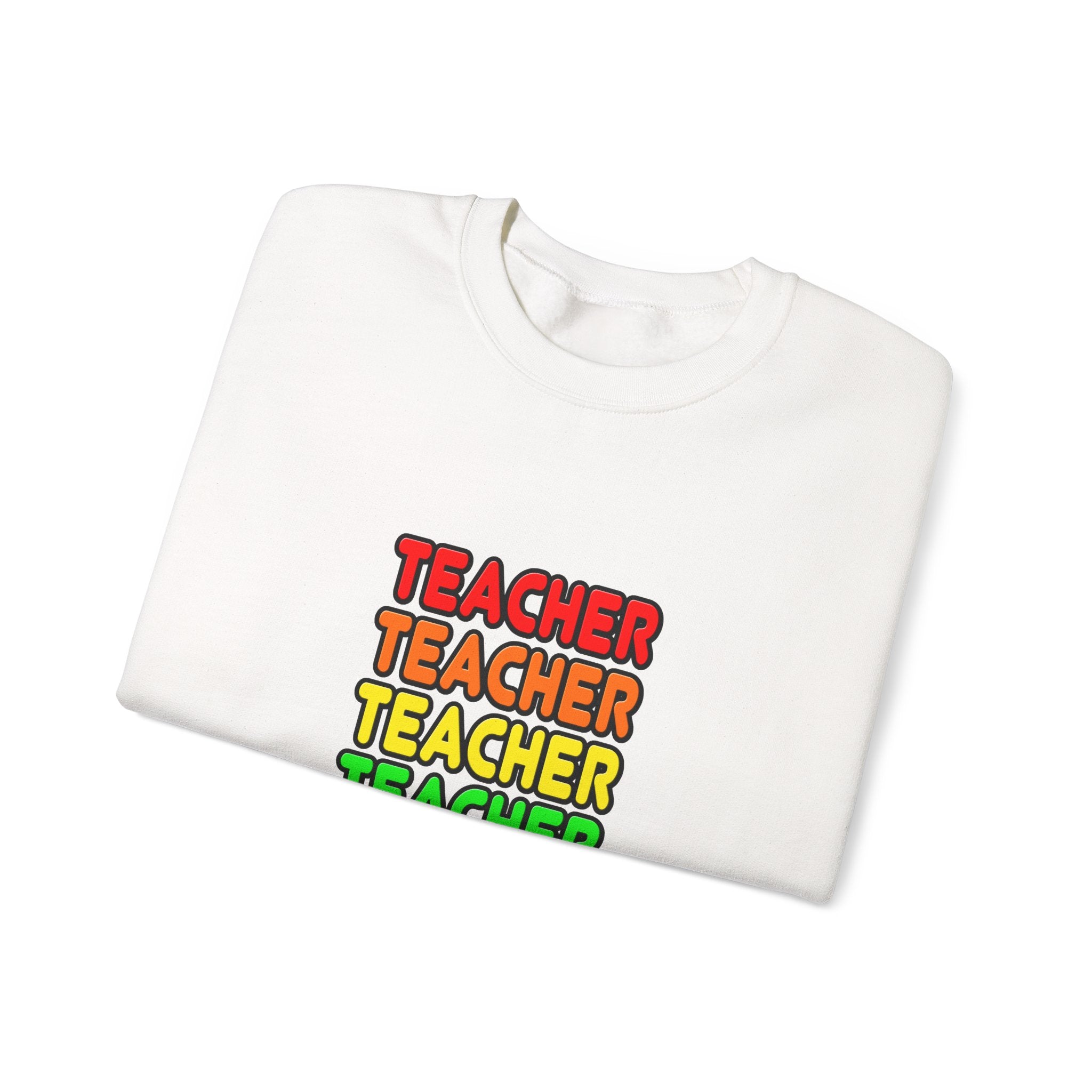 Rainbow Teacher - Unisex Heavy Blend™ Crewneck Sweatshirt