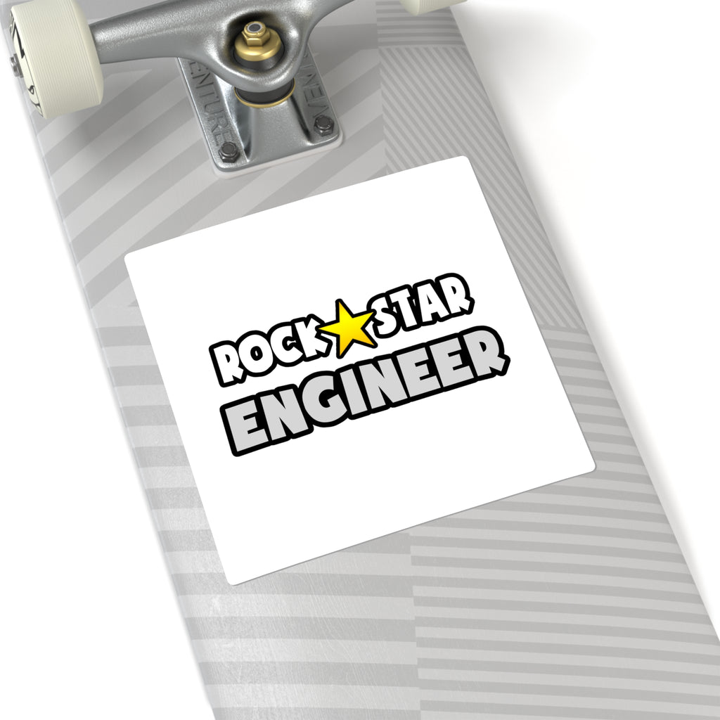 Rock Star Engineer (2) - Square Stickers