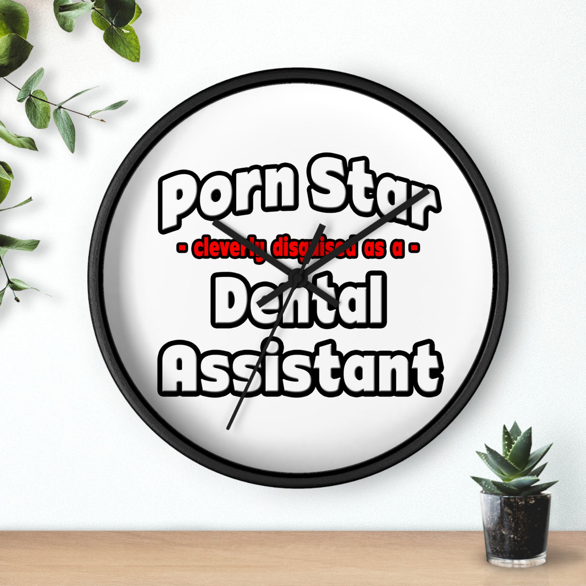 Porn Star .. Dental Assistant - Wall Clock