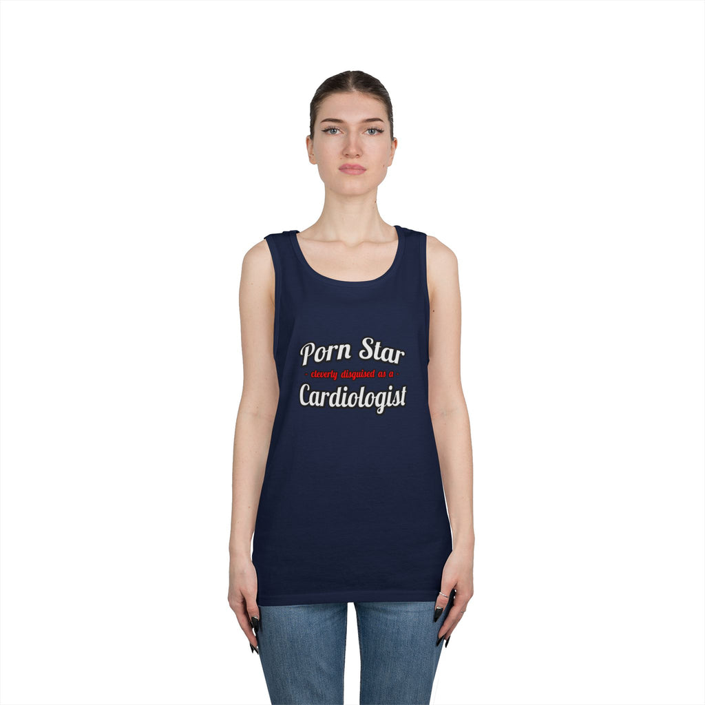 Porn Star...Cardiologist (2) - Unisex Heavy Cotton Tank Top