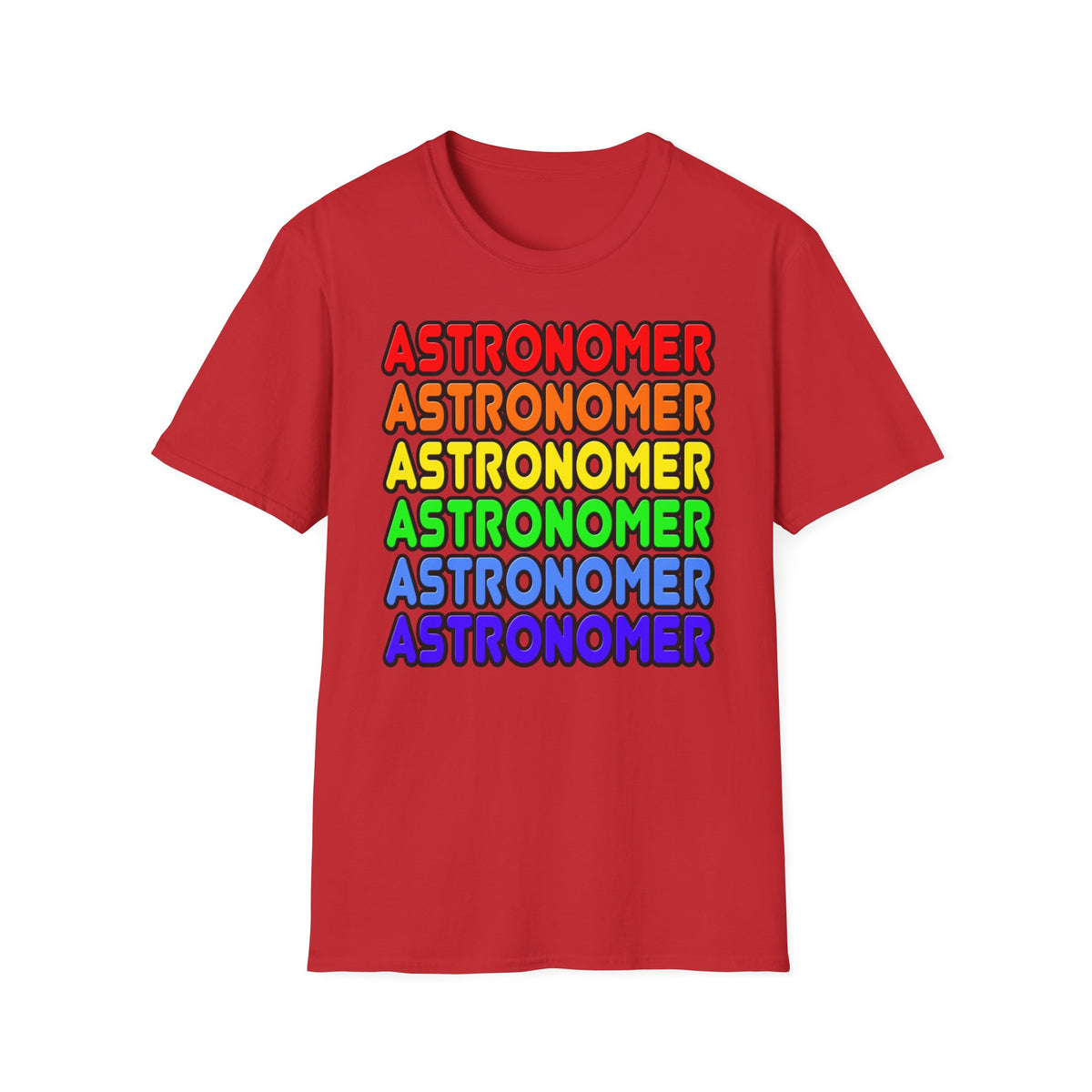 Rainbow Astronomer - Unisex Softstyle T-Shirt