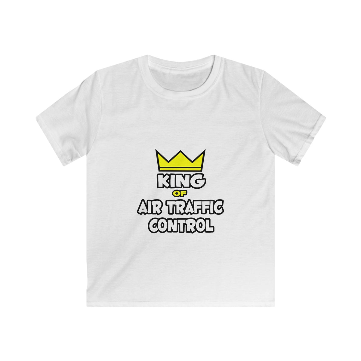 King of Air Traffic Control - Kids Softstyle Tee