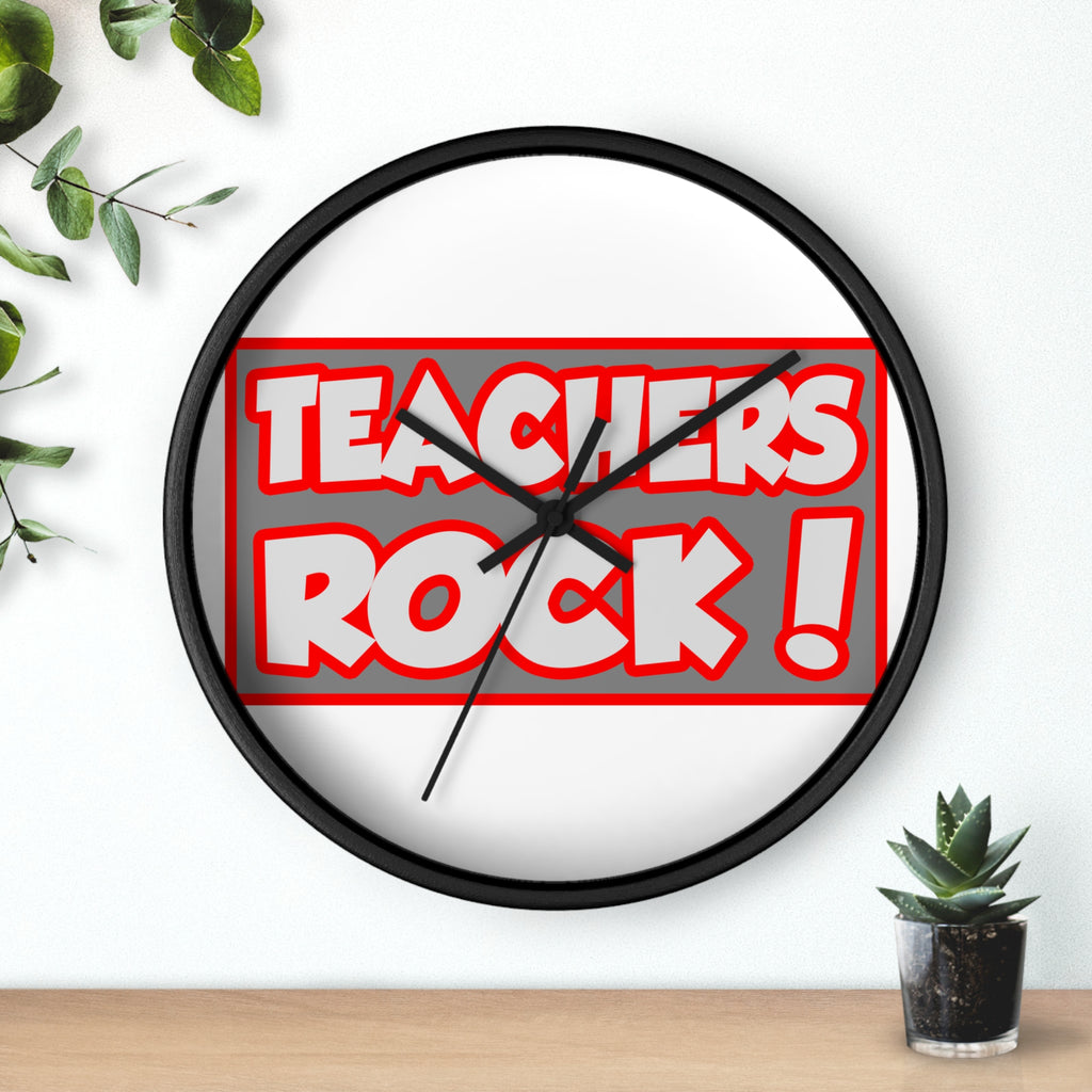 Teachers Rock! - Wall Clock