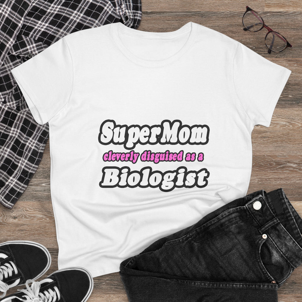 SuperMom Biologist - Women's Midweight Cotton Tee