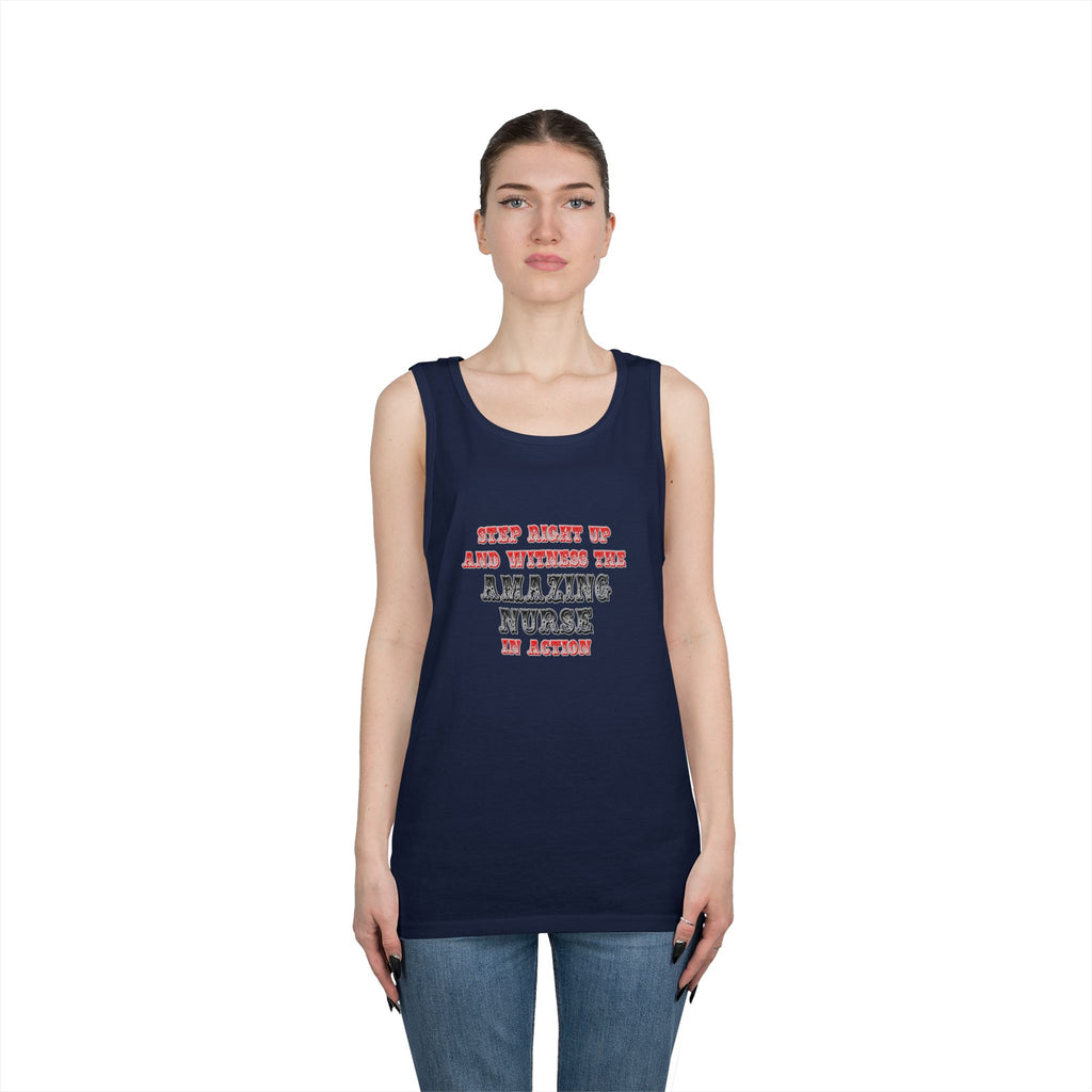 Amazing Nurse In Action - Unisex Heavy Cotton Tank Top