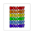 Rainbow Biologist - Square Stickers