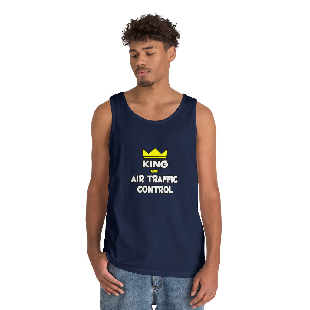 King of Air Traffic Control - Unisex Heavy Cotton Tank Top