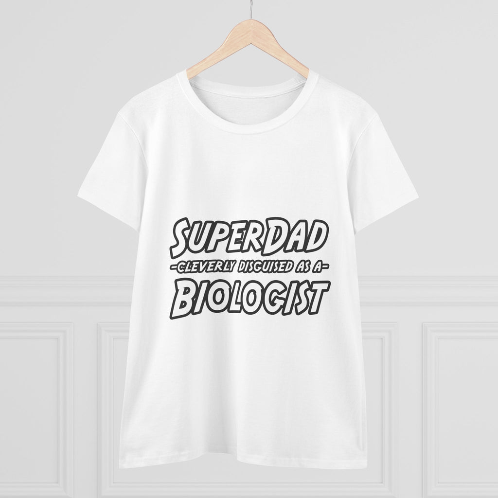 SuperDad Biologist - Women's Midweight Cotton Tee