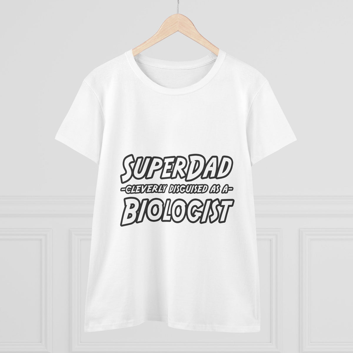 SuperDad Biologist - Women's Midweight Cotton Tee