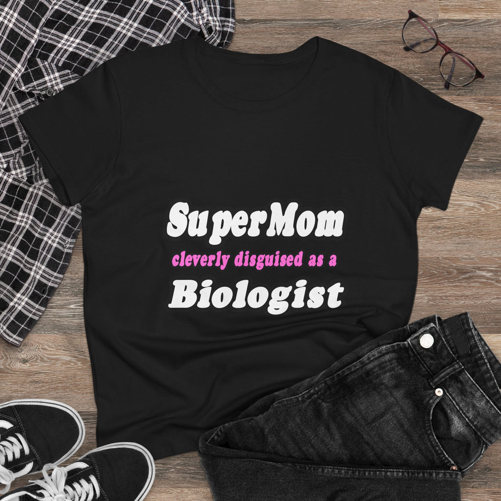 SuperMom Biologist - Women's Midweight Cotton Tee