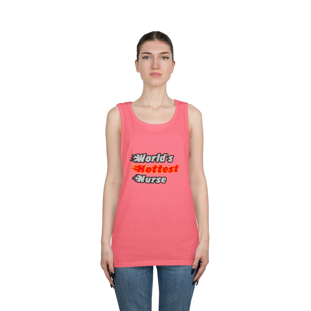 World's Hottest Nurse - Unisex Heavy Cotton Tank Top
