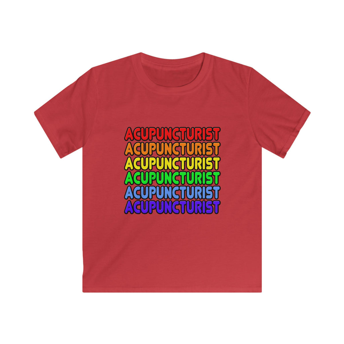 Rainbow Acupuncturist - Kids Softstyle Tee