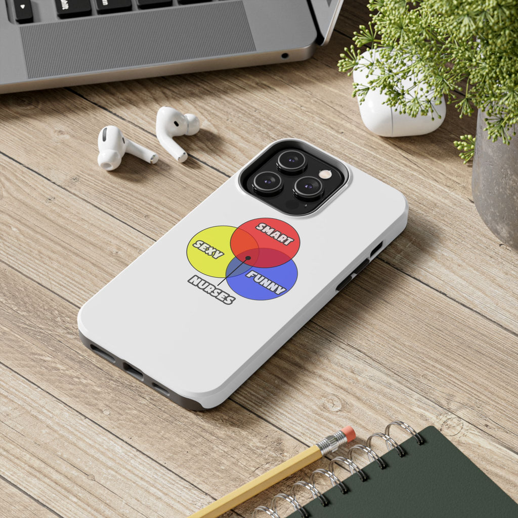 Venn Diagram .. Nurses - Tough Phone Cases