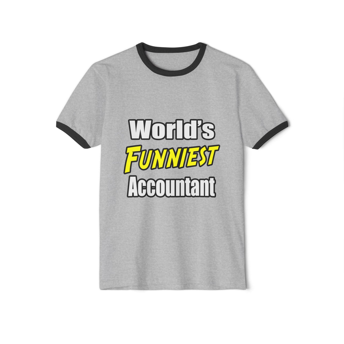 World's Funniest Accountant - Unisex Cotton Ringer T-Shirt