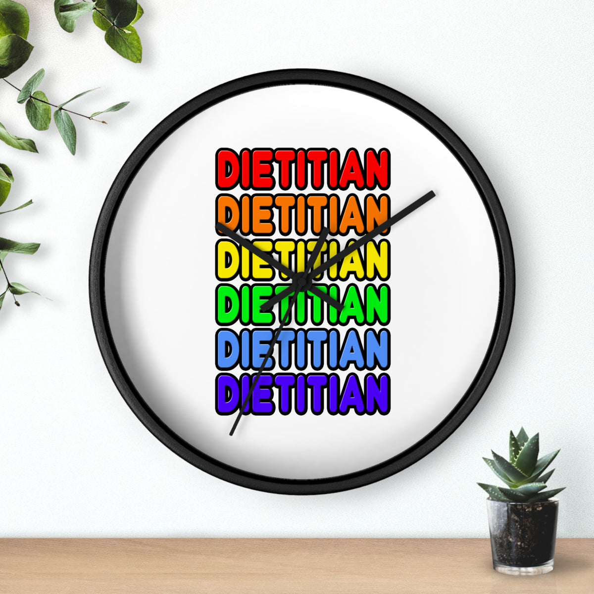 Rainbow Dietitian - Wall Clock