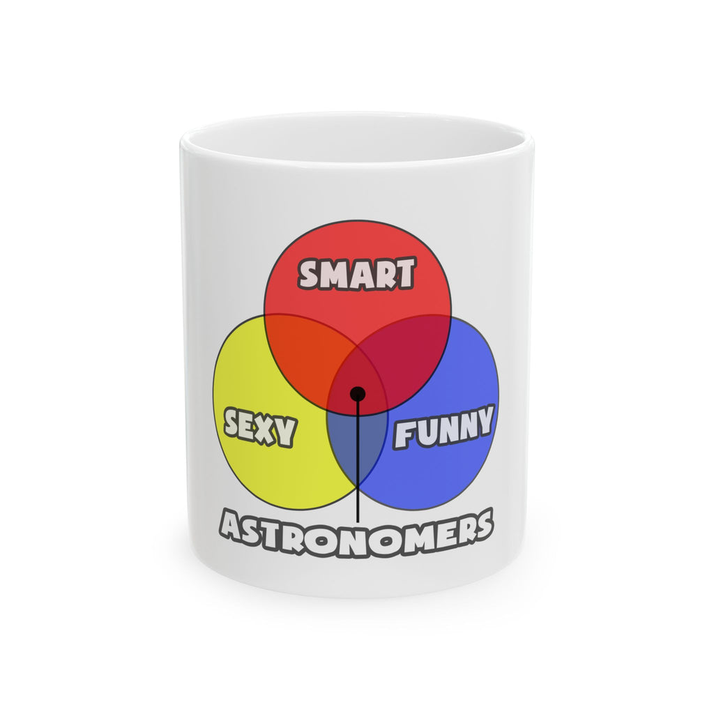 Venn Diagram .. Astronomers - Ceramic Mug, (11oz, 15oz)