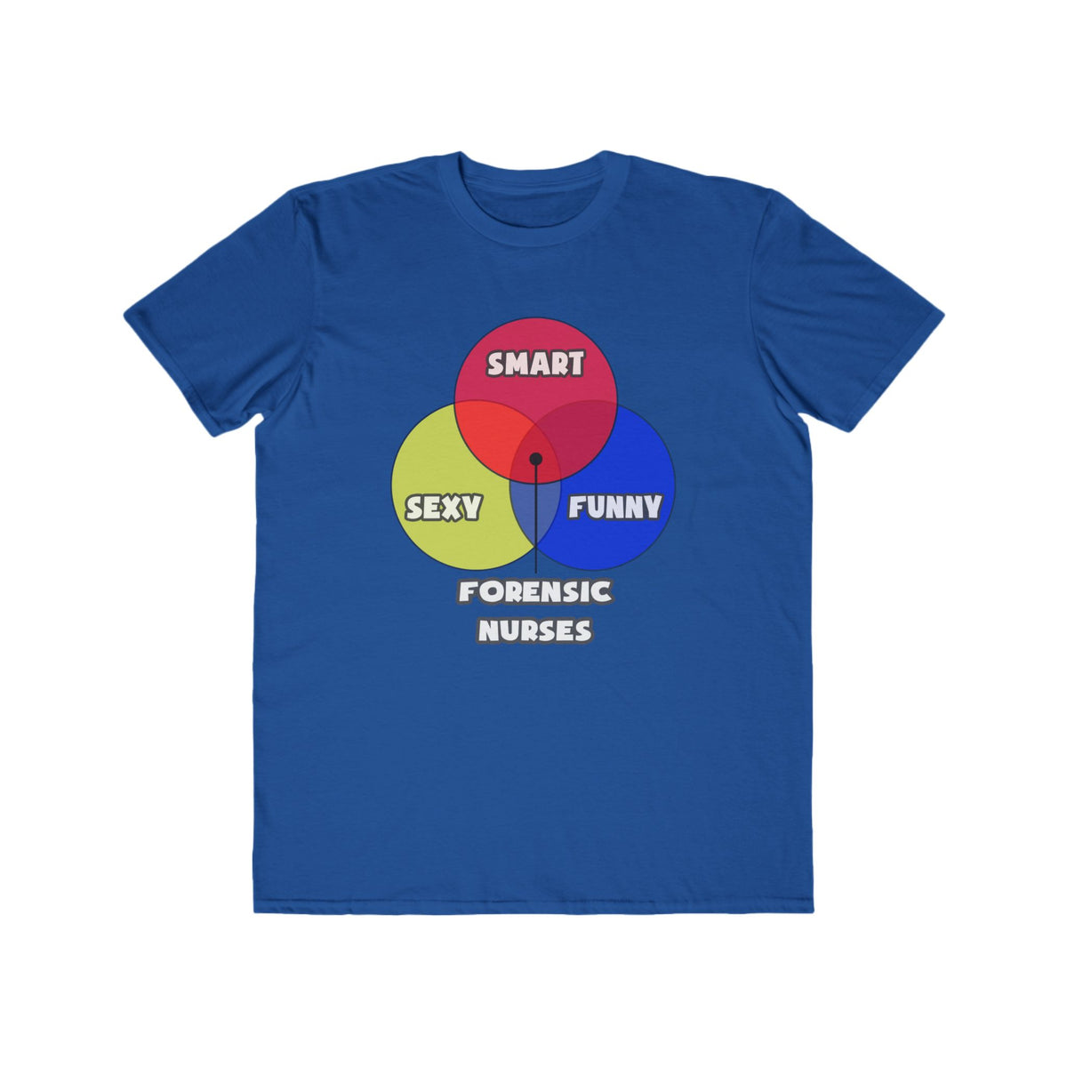 Venn Diagram .. Forensic Nurses - Men's Lightweight Fashion Tee