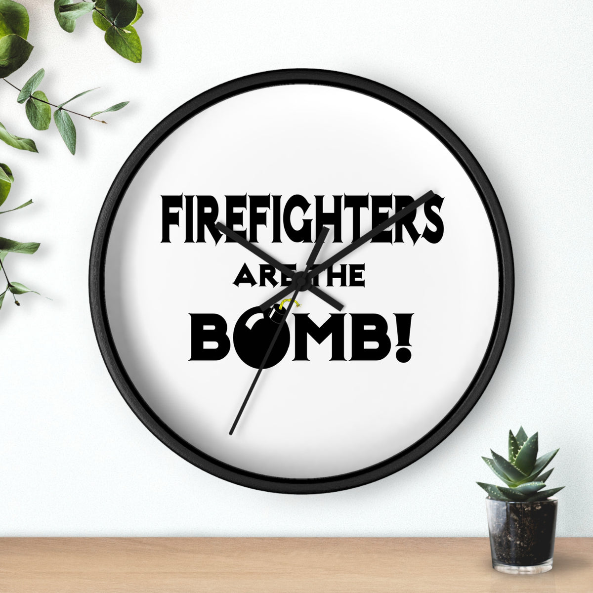 Firefighters Are The Bomb! - Wall Clock