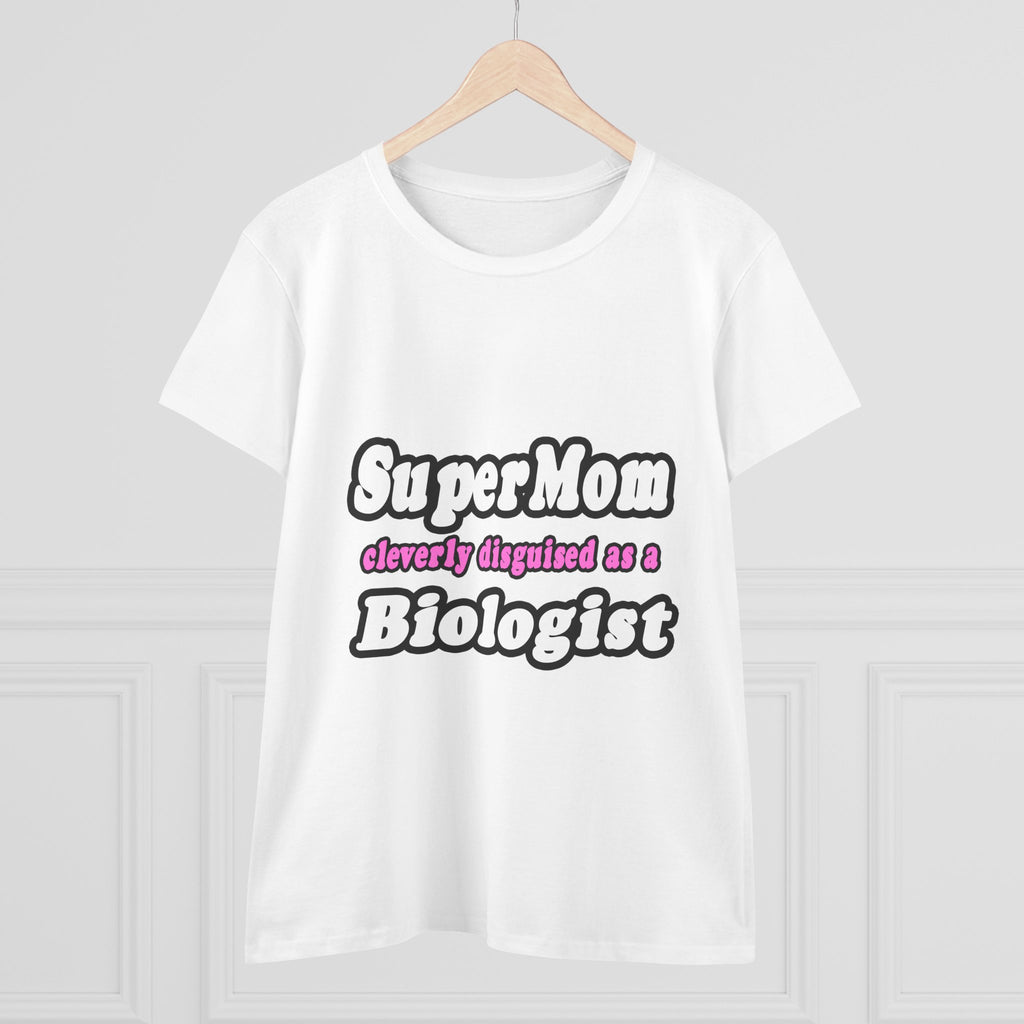 SuperMom Biologist - Women's Midweight Cotton Tee