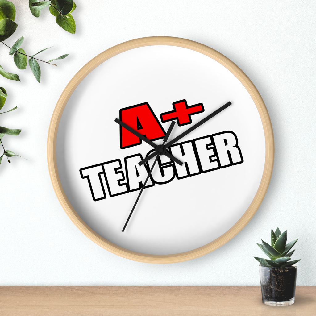 a plus teacher - Wall Clock