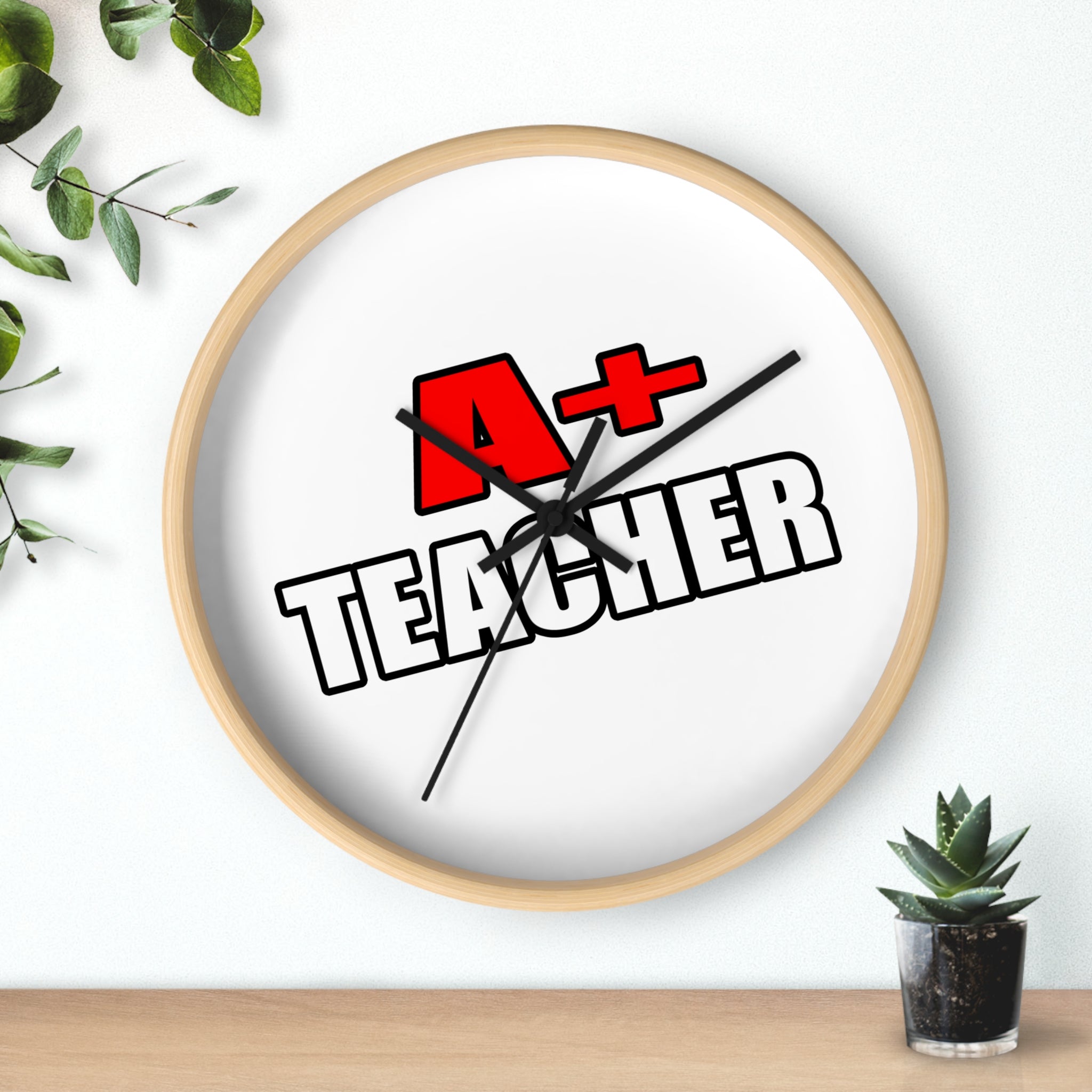 a plus teacher - Wall Clock