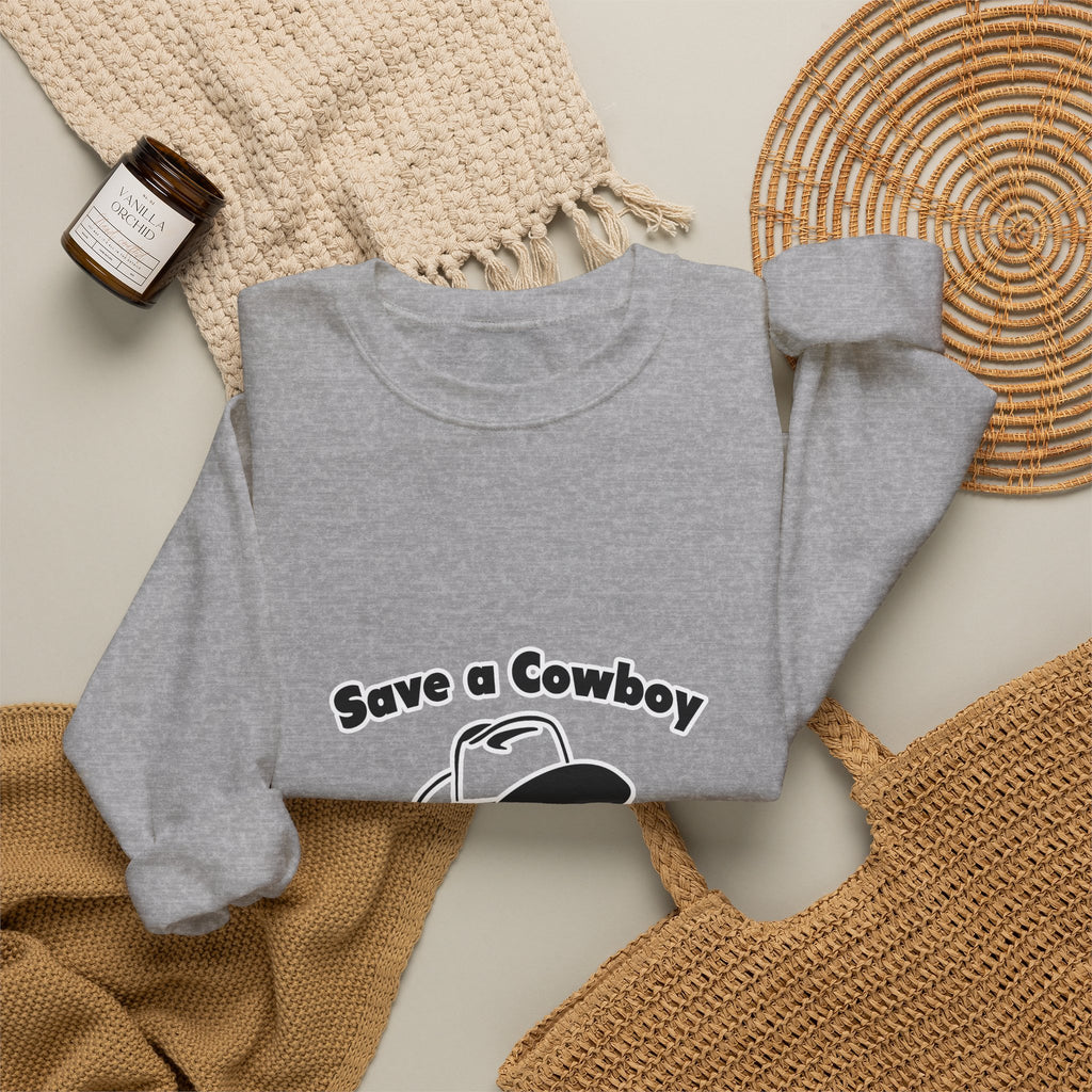 Save a Cowboy .. Ride an Engineer - Unisex Heavy Blend™ Crewneck Sweatshirt