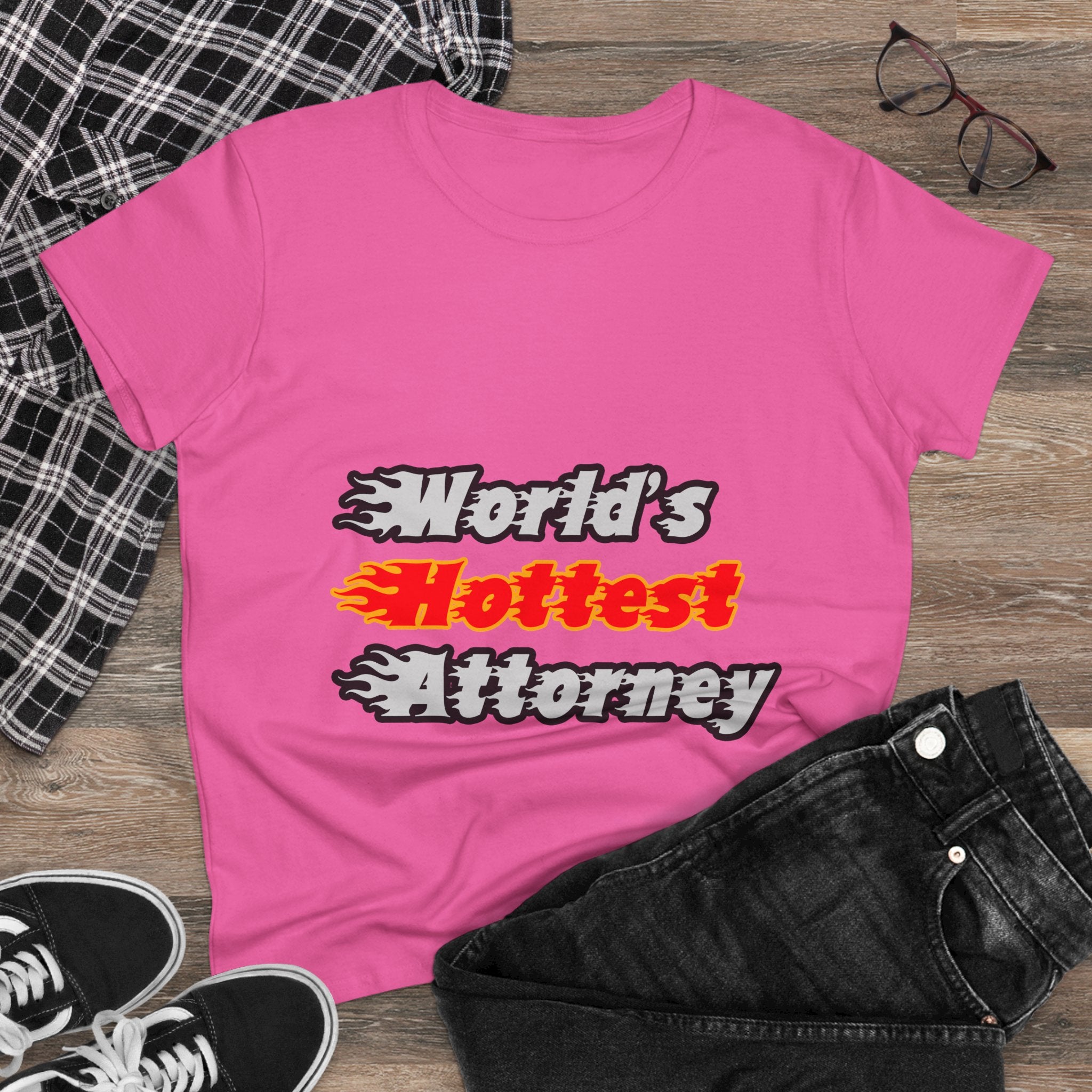 World's Hottest Attorney - Women's Midweight Cotton Tee