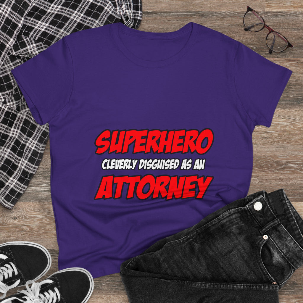 Superhero...Attorney - Women's Midweight Cotton Tee