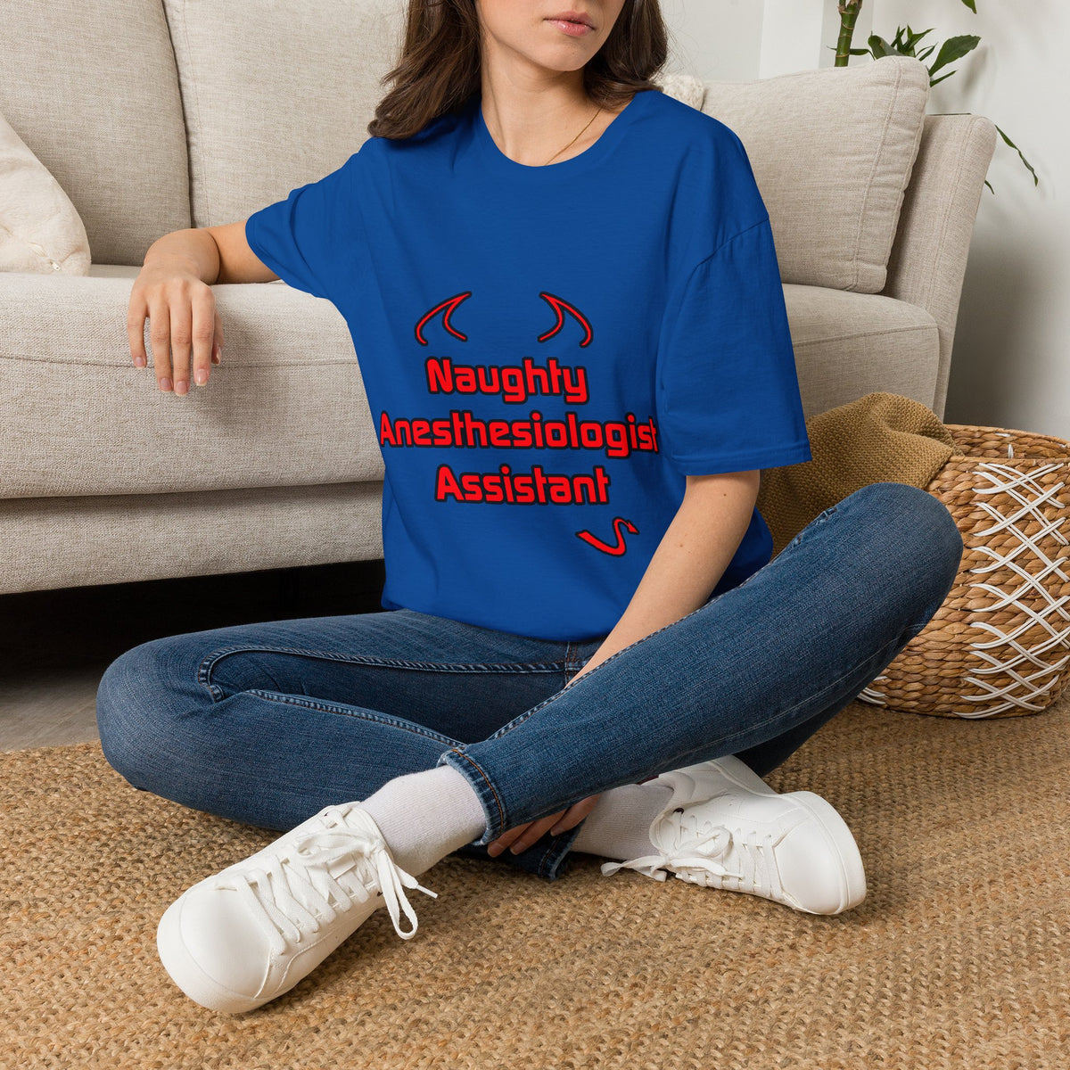 Naughty Anesthesiologist Assistant - Unisex Softstyle T-Shirt