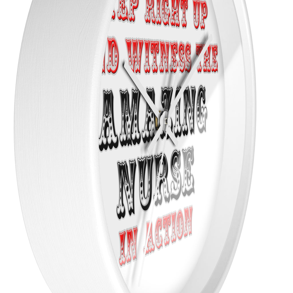 Amazing Nurse In Action - Wall Clock