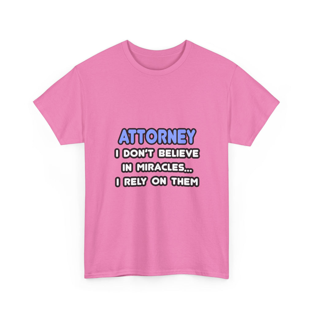 Miracles and Attorneys - Unisex Heavy Cotton Tee